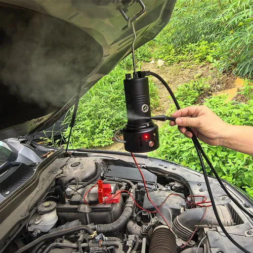 Vista 6 de Kit profesional de máquina de humo automotriz AOOTU DAOSM - Detector de fugas de combustible EVAP y probador de fugas de vacío/humo para diagnóstico