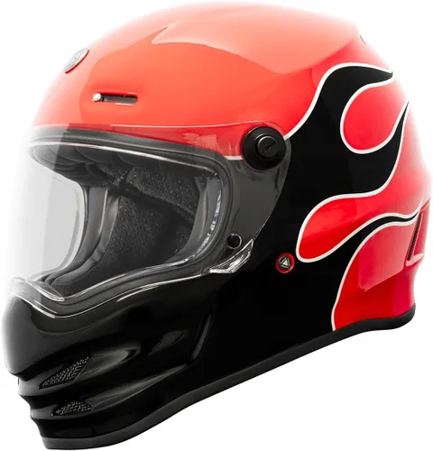 Vista 11 de Casco Torc T-9 Retro de Cara Completa Deep Stage Blanco satinado