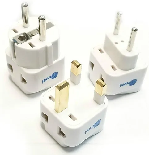 Vista 12 de Adaptador de corriente universal internacional convertidor de punta de enchufe - Convertir Europa, EU/UK/CN/AU a Estados Unidos - Ideal