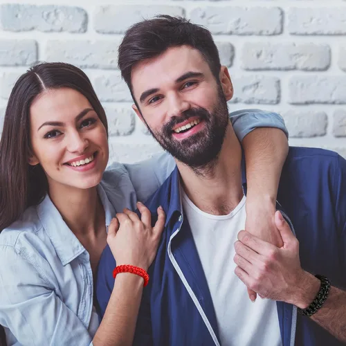 Vista 3 de Bellino Pulseras a juego para parejas, pulseras de cuerda trenzada para novio, novia, él y su marido, esposa, aniversario, día de San Valentín