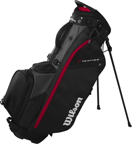 Vista 8 de Wilson Bolsa de Carrito de Golf Feather - Negro/Gris/Rojo