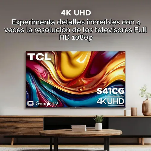 Vista 3 de TCL 55 pulgadas Class S41CG Series 4K UHD LED Smart GoogleTV (edición limitada) Dolby Vision HDR y Dolby Atmos, Bluetooth, Google Assistant y Amazon