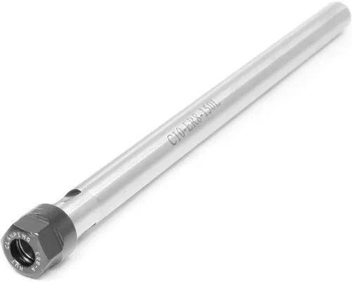 Vista 11 de uxcell CNC Milling C8-ER8A-100L Varilla de extensión de torno de portabrocas recto