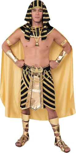 Vista 4 de Spooktacular Creations Adult Men King Pharaoh Costume Egyptian King Costume Set for Halloween