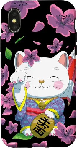 Vista 5 de Funda para iPhone 13 Pro Max Japanese Maneki Neko Lucky Cat