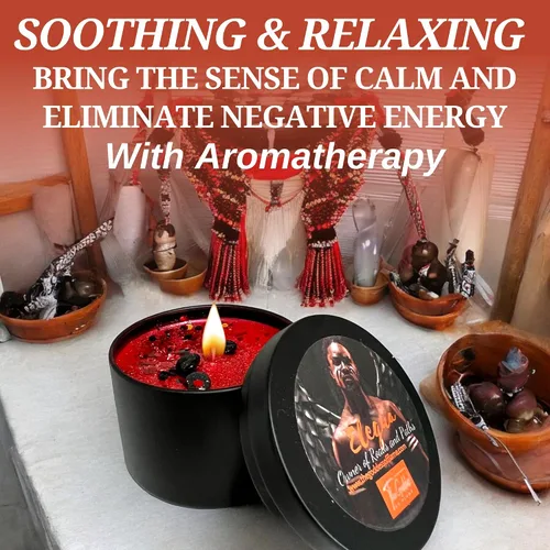 Vista 5 de Elegua - Vela de ofrenda espiritual (8 oz)