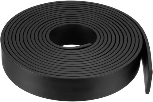 Vista 12 de uxcell Tira de sello de goma rectangular maciza, 0.197 in de ancho, 0.118 in de grosor, 3.3 ft de largo, color negro