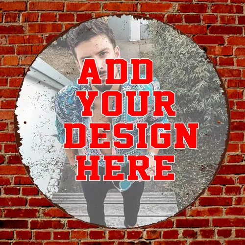 Vista 9 de Letreros de metal personalizados, letreros de estaño personalizados con logotipo de texto, imagen, impermeable, letreros de aluminio personalizados