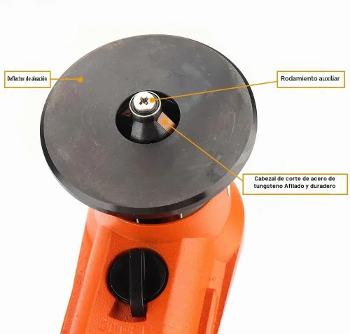 Vista 4 de BAINUO - Máquina de biselado neumática manual, mini herramientas eléctricas de biselado lineal portátil, kit de desbarbado de esquina de arco