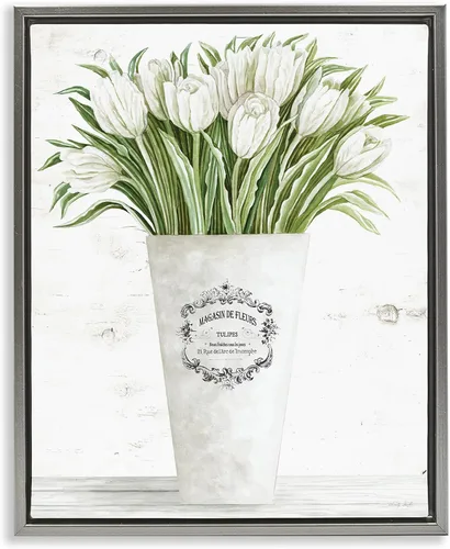 Vista 22 de Stupell Industries Stellar Design Studio - Lienzo decorativo con marco flotante, gris, 17 x 21 pulgadas, fácil de colgar y resistente, fabricado