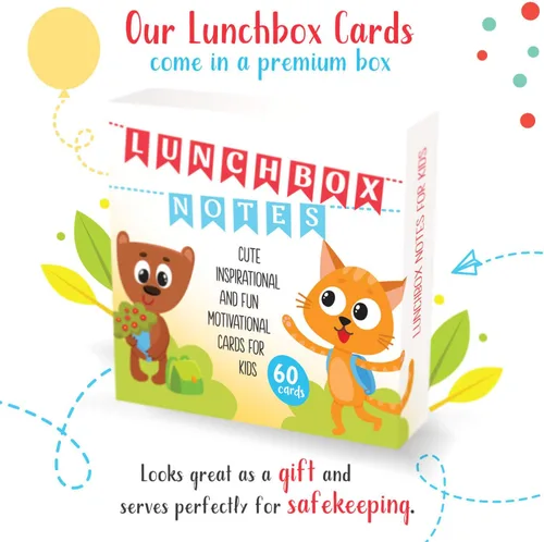 Vista 7 de Notas para la lonchera para niños, 60 bonitas tarjetas inspiradoras y motivacionales para niños y niñas
