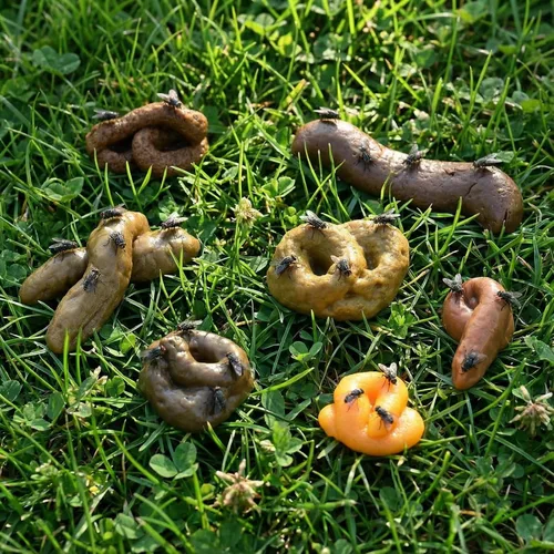 Vista 6 de Chivao 7 piezas de caca falsa realista para bromas, juguetes de truco y bromas prácticas para suministros de fiesta del día de los inocentes