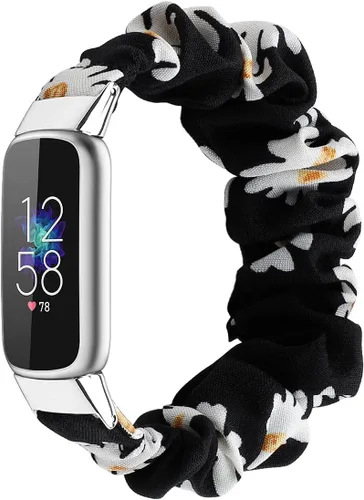 Vista 20 de Correas elásticas compatibles con Fitbit Luxe Bands, pulsera elástica de tela suave de repuesto para Fitbit Luxe Fitness Tracker, pequeña/grande