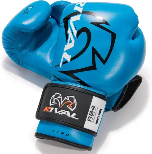 Vista 4 de Guantes de boxeo RIVAL RB4 Aero Bag, cierre de velcro, carcasa exterior de PU sintético para mayor durabilidad y rendimiento
