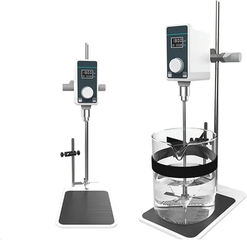 Vista 2 de Magnetic Stirrer Mixer Mixer Lab Electric Stirrer Digital Display Overhead Stirrer Adjustable Height Lab Equipment Large Capacity, High Speed