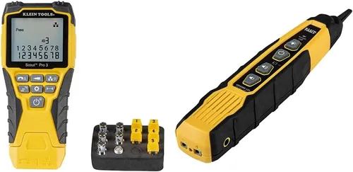 Vista 16 de Klein Tools Kit de probador de cables VDV501-851 y crimpadora modular de trinquete VDV226-110, pelacables, cortador de cables, para conectores