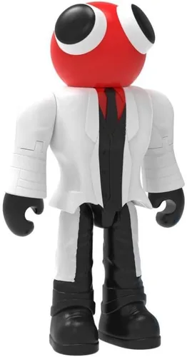 Vista 2 de Rainbow Friends – Figura de acción del científico (figura posable de 5" de alto, Serie 1), naranja