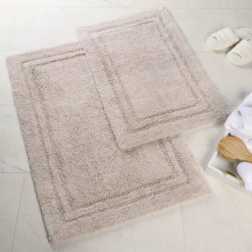 Vista 35 de Superior Cotton Washable Bath Rug, Non Slip Runner, 1 Piece Set, Black Absorbent Combed Cotton Bath Rug Runner or Rug Set, Bathroom Vanity or