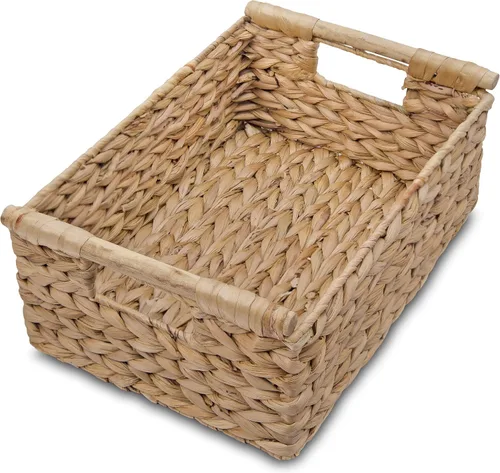 Vista 21 de VATIMA Cestas de hierba marina con asas de madera, juego de 3 cestas decorativas de mimbre natural para cocina