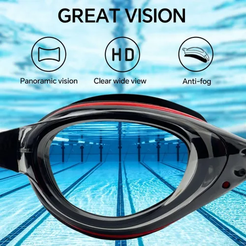 Vista 2 de Gafas de natación miope, Gafas de natación de visión corta