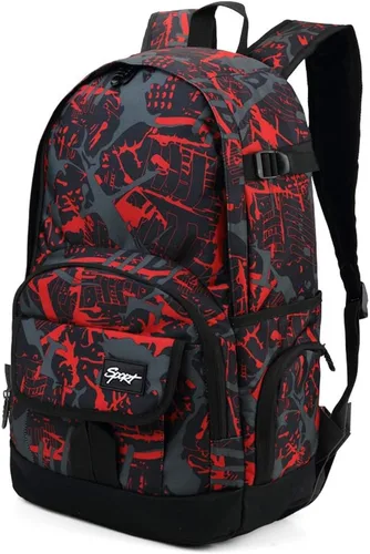 Vista 67 de Mochila escolar estilo Rickyh, mochila de viaje para hombres y mujeres, mochila ligera con compartimento para portátil, Tamaño único
