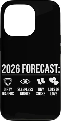 Vista 10 de Funny New Parents Future Mom Dad to Be 2026 Expecting Couple Case for iPhone 17