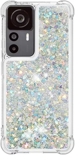 Vista 58 de Funda de silicona transparente con purpurina para Xiaomi Redmi A1 Bling Liquid Clear Star Heart Silicone Bumper a prueba de golpes, funda Azul
