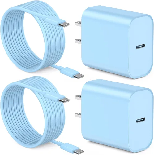 Vista 12 de [Certificado Apple MFi] Cargador de iPhone de carga rápida de 6 pies compatible con iPhone 14/13/12/11 Pro Max/Xs Max/XR/X, paquete de 2, bloque