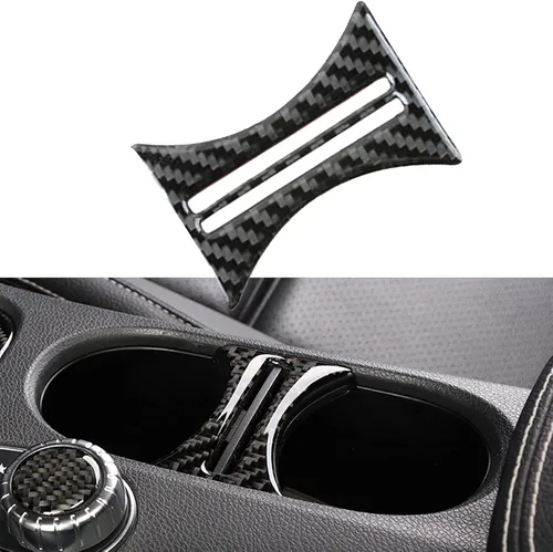 Vista 9 de x xotic tech Interruptor de control de aire acondicionado, marco de fibra de carbono real, compatible con Mercedes Benz A180 CLA180 CLA200 CLA250