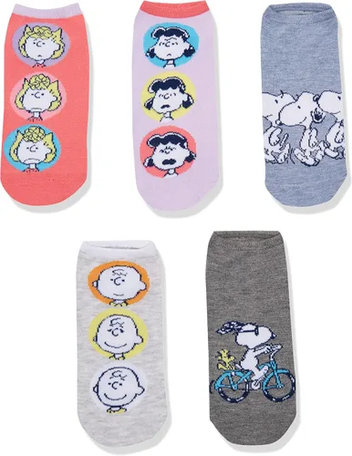 Vista 2 de Peanuts Paquete de 5 calcetines invisibles para mujer