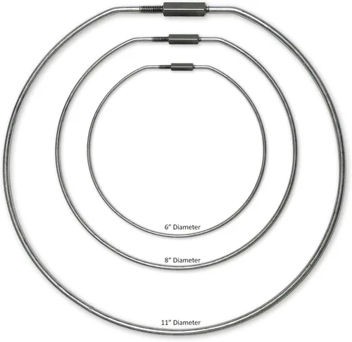 Vista 3 de Lucky Line Llaveros de bloqueo roscados de 8 pulgadas, 1 llavero (7981), plata