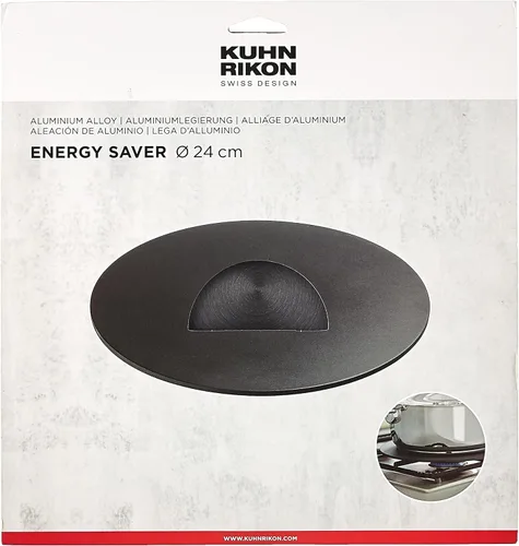 Vista 4 de Kuhn Rikon Ahorro de energía/protección de llama de 9.5 pulgadas Gas Burner Heat Diffuser, Aluminum Heat Conduction, Protects Cookware Exterior