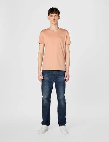 Vista 6 de Lacoste TH6710 - Camiseta de manga corta con cuello en V para hombre Marrón