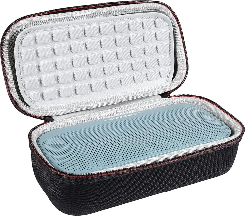 Vista 2 de SaharaCase - Funda de transporte de viaje para altavoz Bluetooth portátil Bose SoundLink Flex (2021) [parachoques a prueba de golpes] protección