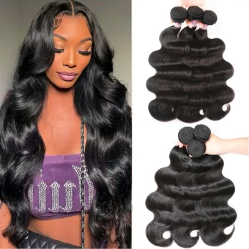 Vista 9 de Beauty Forever #FB30 - Extensiones de cabello humano virgen Remy virgen sin procesar de 8 pulgadas, 8 pulgadas FB30 Color 1 Bundle