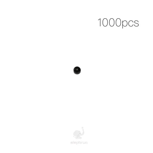 Vista 3 de 3/32 '' (0.094 in) 1000pcs Delrin Polioximetileno (POM) Bolas de rodamiento de plástico sólido hechas a medida en negro