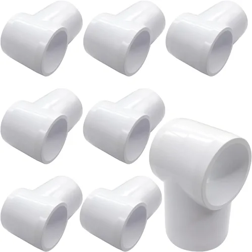 Vista 21 de Accesorio en T de PVC de 1", Conector de Codo de 3 Vías, Codo de 90 Grados con Salida Lateral Grado Muebles, Accesorios de Esquina de PVC