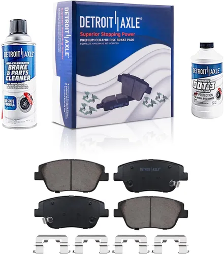 Vista 17 de Detroit Axle - Pinzas de freno traseras para el lado del pasajero + pastillas de freno de cerámica con herramientas de repuesto para Acura CL TL