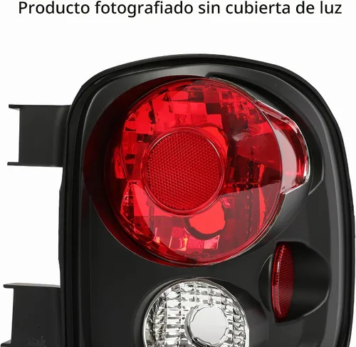 Vista 5 de Kojem Luz trasera compatible con Chevy Silverado 1999-2004 y GMC Sierra Stepside Lámparas de freno traseras de plástico con par de bombillas carcasa