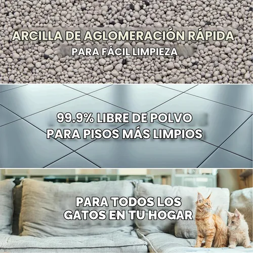Vista 3 de Purina Tidy Cats Arena aglutinante para gatos sin perfume y limpia, bolsa