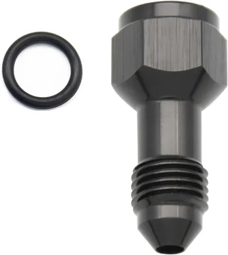 Vista 6 de Aluminio 3AN hembra a 3AN macho extensor de montaje, conector adaptador de extensiones AN3 con anillo tórico, negro