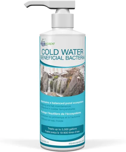 Vista 8 de Aquascape Bacterias beneficiosas de agua fría para estanques, 1 galón / 3.78 L – Mantiene el agua limpia y clara en temperaturas más frías – Seguro