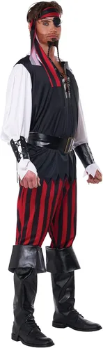 Vista 3 de Disfraz de California Costume para hombres, disfraz de pirata asesino