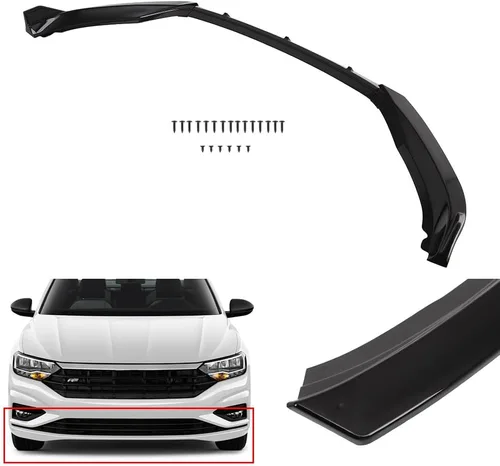 Vista 2 de ROADFAR Divisor de labio de parachoques delantero PP para Volkswagen para Jetta 2019-2021 3 piezas