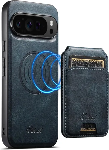 Vista 22 de PASNEW Funda para Pixel 9 Pro XL, Cartera de Cuero Premium con Soporte para Tarjetas [3 Tarjetas] con Soporte Plegable y Cubierta Magnética
