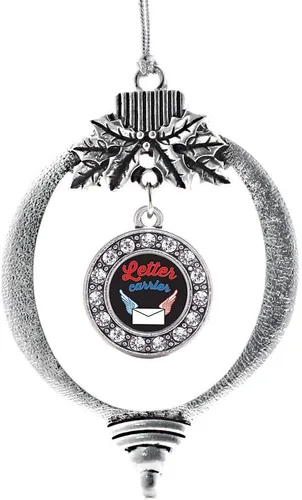 Vista 487 de Inspired Silver - Adorno de cromosoma 21 con dije de círculo de plata con joyas de circonita cúbica
