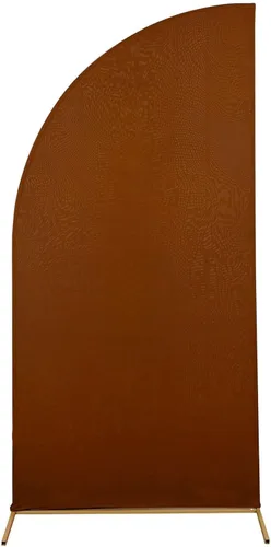 Vista 148 de Efavormart - Juego de 4 fundas de elastano beige para arco de media luna, fundas de telón de fondo Chiara de 2.5 pies a 7 pies para escenarios