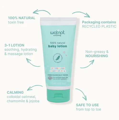 Vista 6 de Wotnot - Loción para bebé 100% natural (4.6 fl oz)