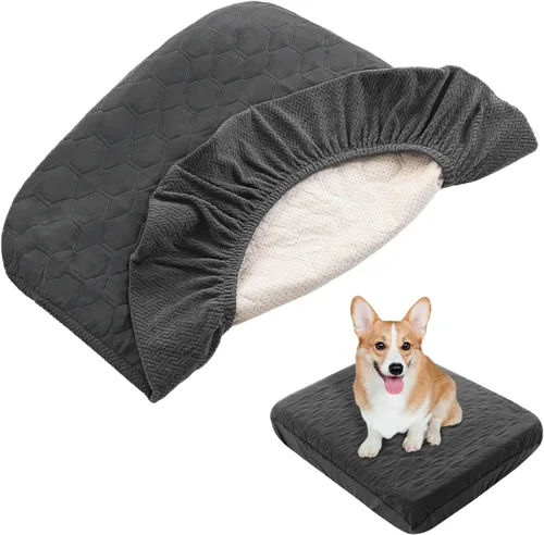 Vista 12 de nanbowang Fundas impermeables para cama de perro, fundas de repuesto lavables, pelo de mascota fácil de quitar, funda de almohada para perro