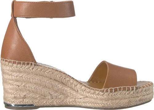 Vista 6 de Franco Sarto Clemens - Sandalias de tacón de cuña envueltas en yute para mujer, Negro